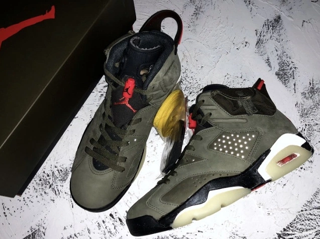 Cheap x Olive Medium CN1084-200 Travis 6 Jordan Scott Air 0823
